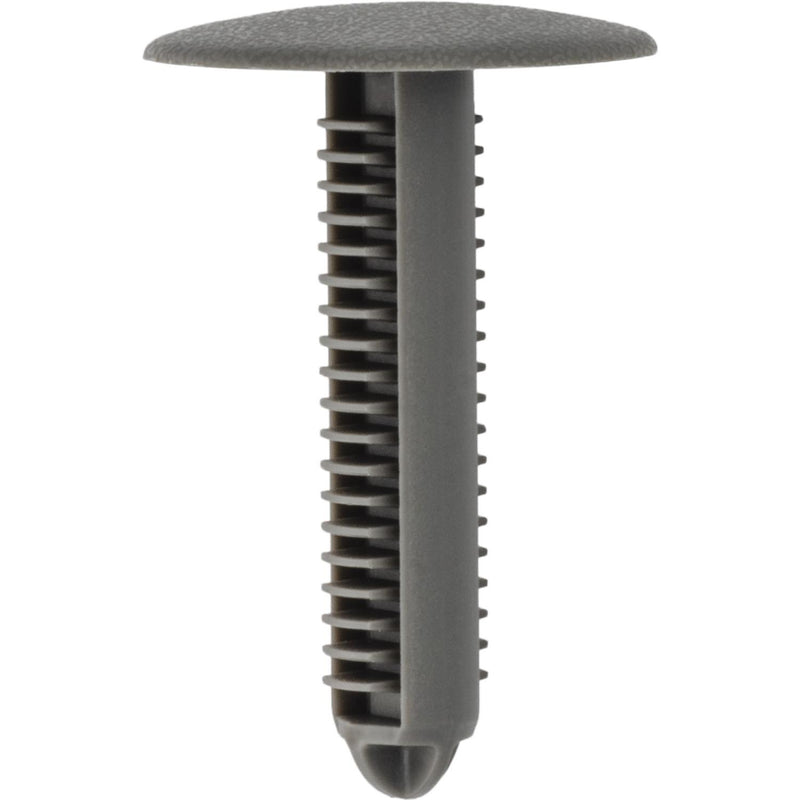 8.6mmx39mm Gray Nylon Bumper Bracket Retainer, 26mm Head