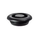 12mm Black Rubber Body Hole Plug, 17mm Head