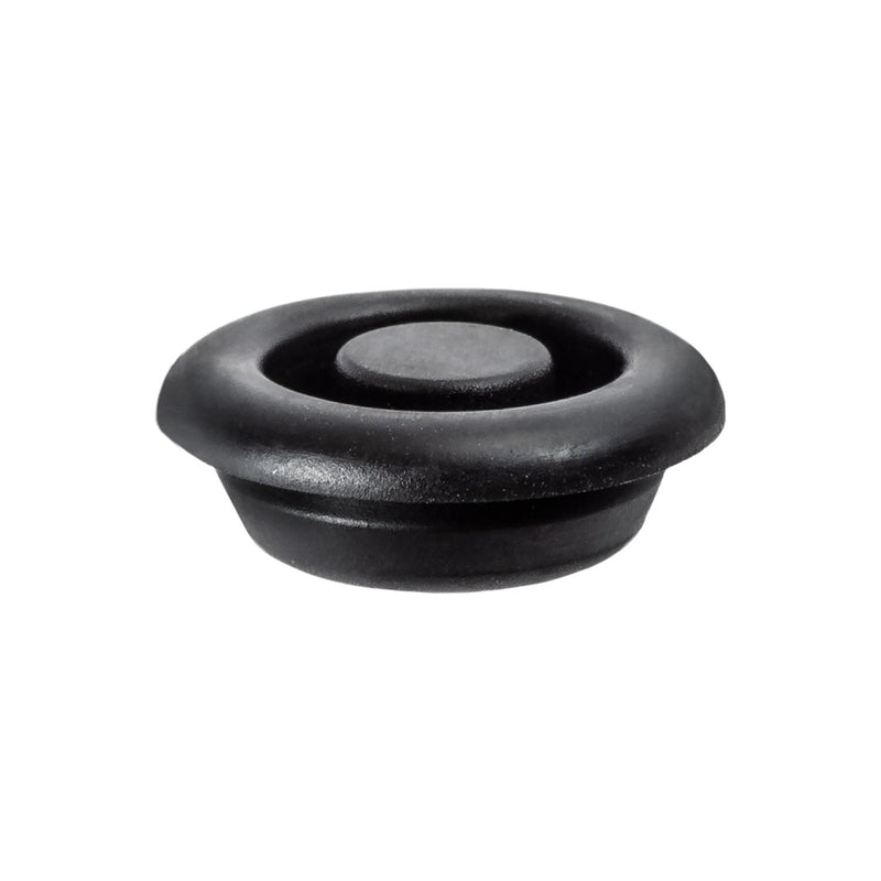 12mm Black Rubber Body Hole Plug, 17mm Head