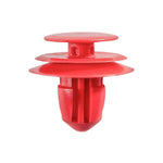 9mmx11.5mm Red Nylon Molding Trim Clip, 18mm Head
