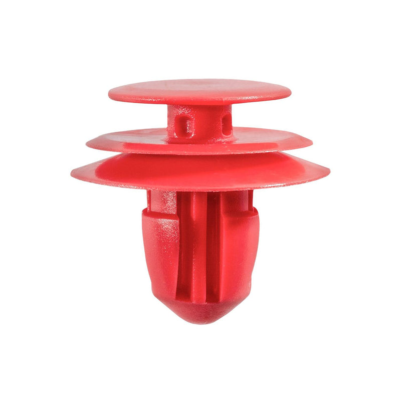 9mmx11.5mm Red Nylon Molding Trim Clip, 18mm Head