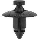 8mmx8.3mm Black Nylon Push-Type Bumper Cover Retainer, 20mm Head
