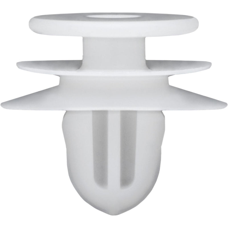 9mmx10mm White Nylon Trim Retainer, 18mm Head