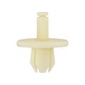 8mmx9mm White Nylon Push-Type Rocker Molding Retainer, 18mm Head