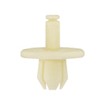 8mmx9mm White Nylon Push-Type Rocker Molding Retainer, 18mm Head