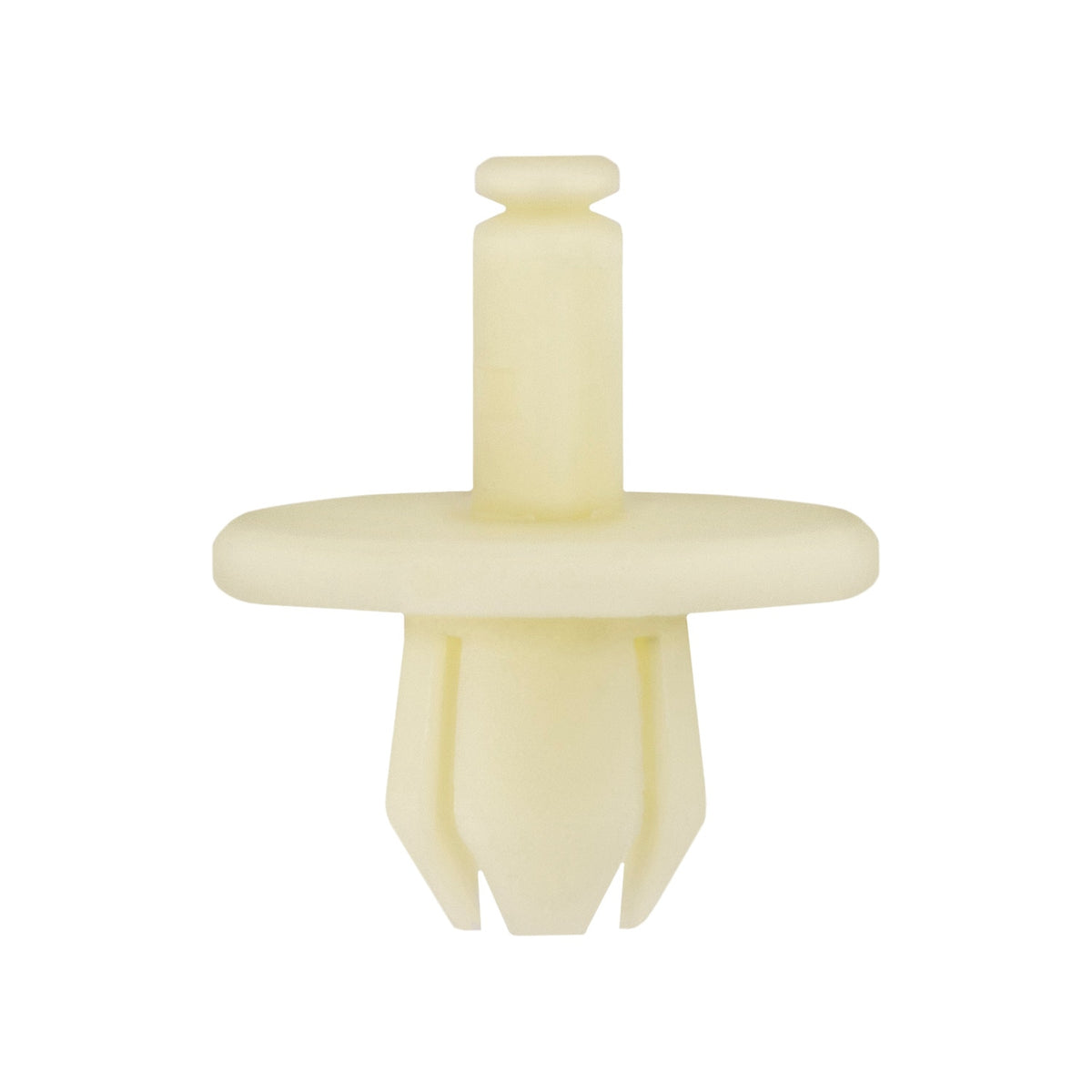 8mmx9mm White Nylon Push-Type Rocker Molding Retainer, 18mm Head