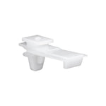 41mm White Nylon Molding Clip Lower Door