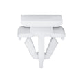 10mmx12mm White Nylon Molding Clip Lower Door