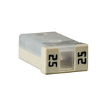 White Mcase Unslotted 25 Amp Fuse