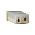 White Mcase Unslotted 25 Amp Fuse