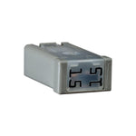 Gray Mcase Slotted 15 Amp Fuse