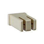 White Mcase Slotted 25 Amp Fuse