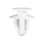 8mmx9mm White Nylon Exterior Grill Trim Retainer, 12mm Head