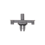 5mm Squarex6mm Gray Nylon Push-Type Exterior Retainer, 9mmx22mm Head
