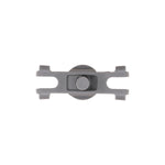 5mm Squarex6mm Gray Nylon Push-Type Exterior Retainer, 9mmx22mm Head