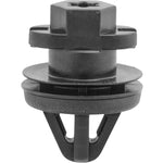 12mmx12mm Black Nylon Retainer with Rubber Sealer Door Trim Panel, 21mm Head
