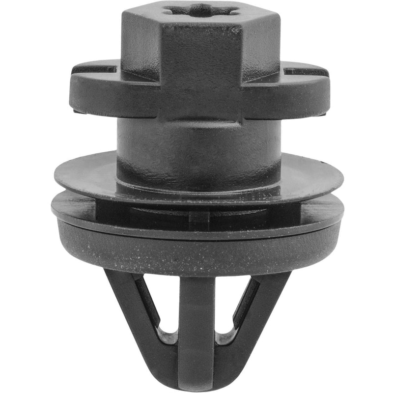 12mmx12mm Black Nylon Retainer with Rubber Sealer Door Trim Panel, 21mm Head