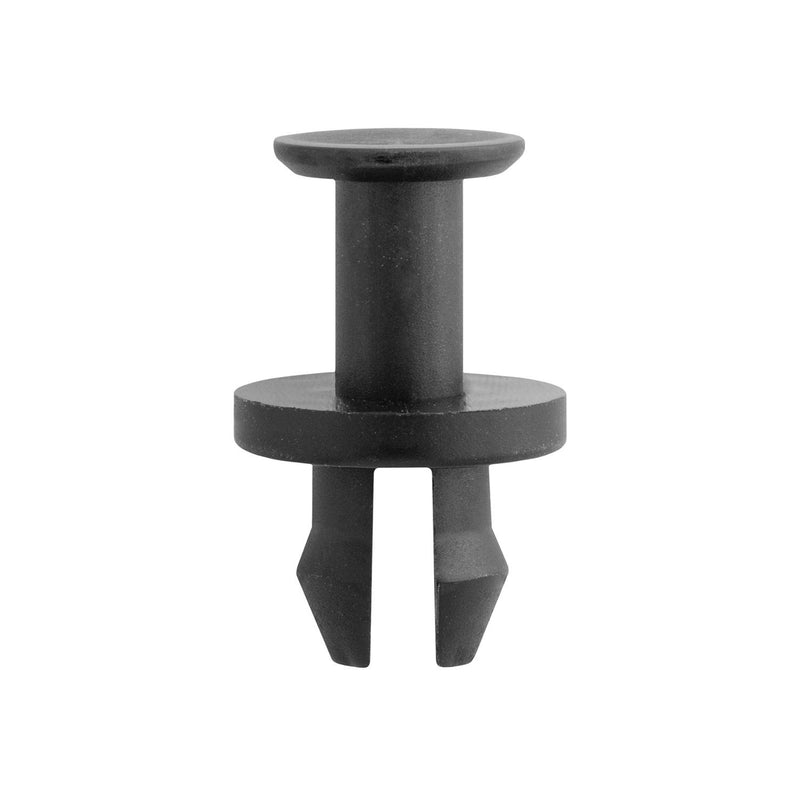 10mmx13mm Black Nylon Push-Type Retainer, 18mm Head