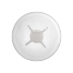 M6 White Nylon Molding Screw Grommet with Sealer, 10mmx10mm Square Hole, 20mm Head