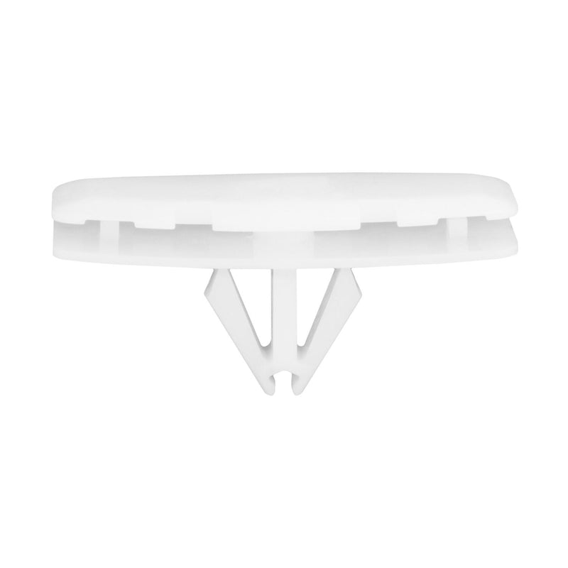 9mmx12mm White Nylon Wheel Flare Clip