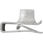 M8-1.25 Zinc Organic Metric Extruded U-Nut, Panel 0.8mm-4.0mm