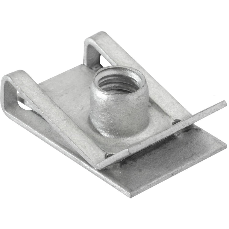 M6-1.0 Zinc Organic Metric Extruded U-Nut, Panel 0.5mm-4.00mm
