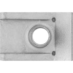 M6-1.0 Zinc Organic Metric Extruded U-Nut, Panel 0.5mm-4.00mm