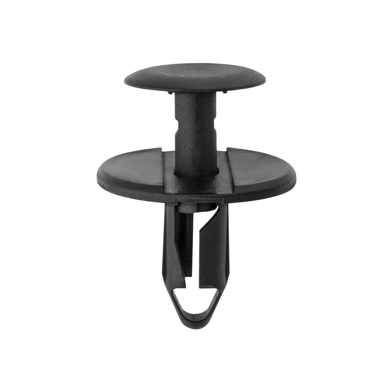 8mmx19mm Black Nylon Rocker Molding Push-Type Retainer, 25mm Head