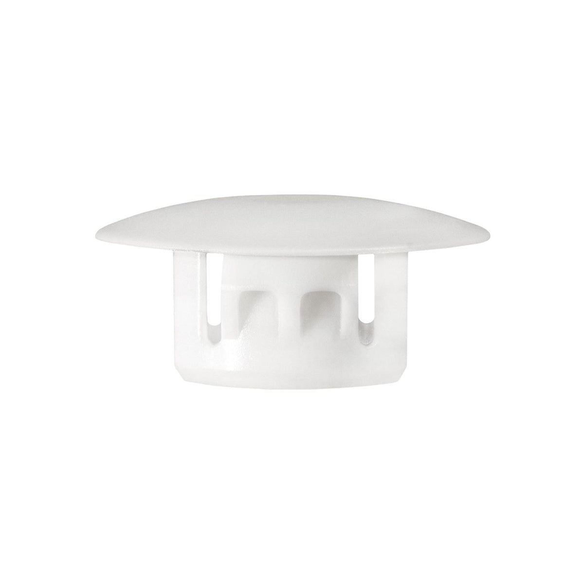 8mm White Nylon Hole Plug Wheel Liner Body, 16mm Head