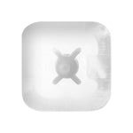 M4.2 White Nylon Rear Bumper Grommet, 8mmx8mm Square Hole, 12mmx12mm Head