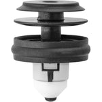 8mmx10mm Black & White Nylon Door Trim Panel Retainer, 17.5mm Head