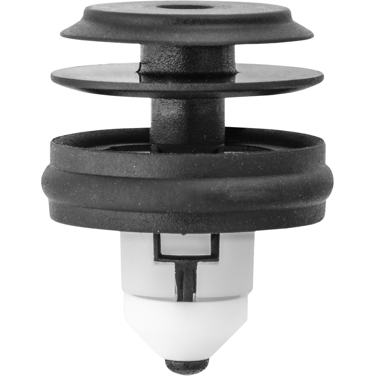 8mmx10mm Black & White Nylon Door Trim Panel Retainer, 17.5mm Head