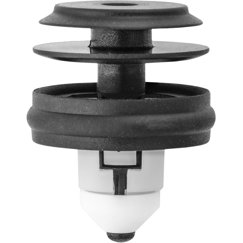 8mmx10mm Black & White Nylon Door Trim Panel Retainer, 17.5mm Head
