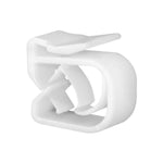 19mm White Nylon Clip Tubing Support