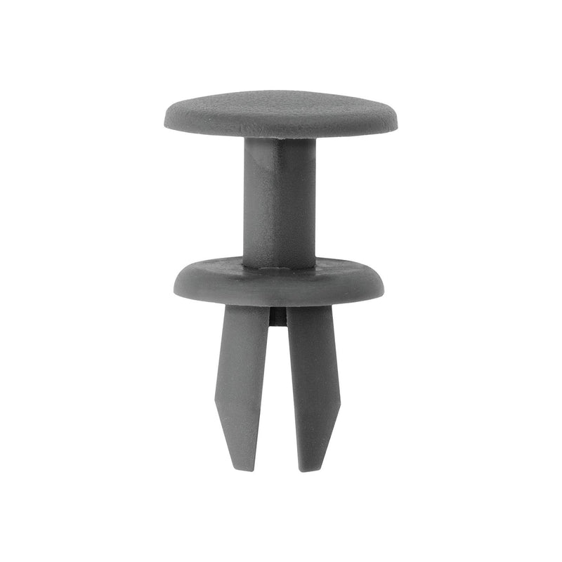8mmx13mm Gray Nylon Trim Push-Type Retainer, 15.5mm Head