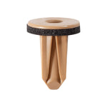 M4.8 or M5 Brown Nylon Bumper Screw Grommet with Sealer, 8mmx8mm Square Hole, 11mm Head