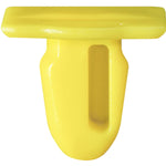 6mmx10mm Yellow Nylon Door Sill Clip, 9mmx12mm Head