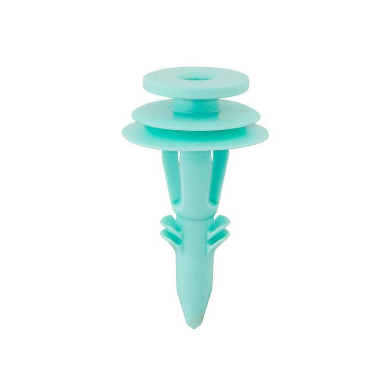 8mmx27.5mm Turquoise Nylon Lift Gate Retainer, 18mm Head