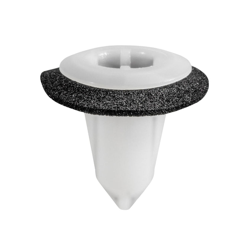 8mmx15mm White Nylon Bracket Clip Hood Sound Insulation with Sealer, 12.5mm Head