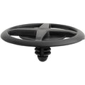 6mmx10mm Black Nylon Hood Insulator Retainer, 30mm Head