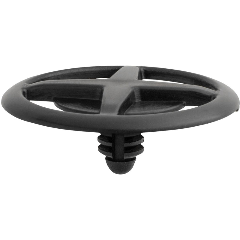6mmx10mm Black Nylon Hood Insulator Retainer, 30mm Head