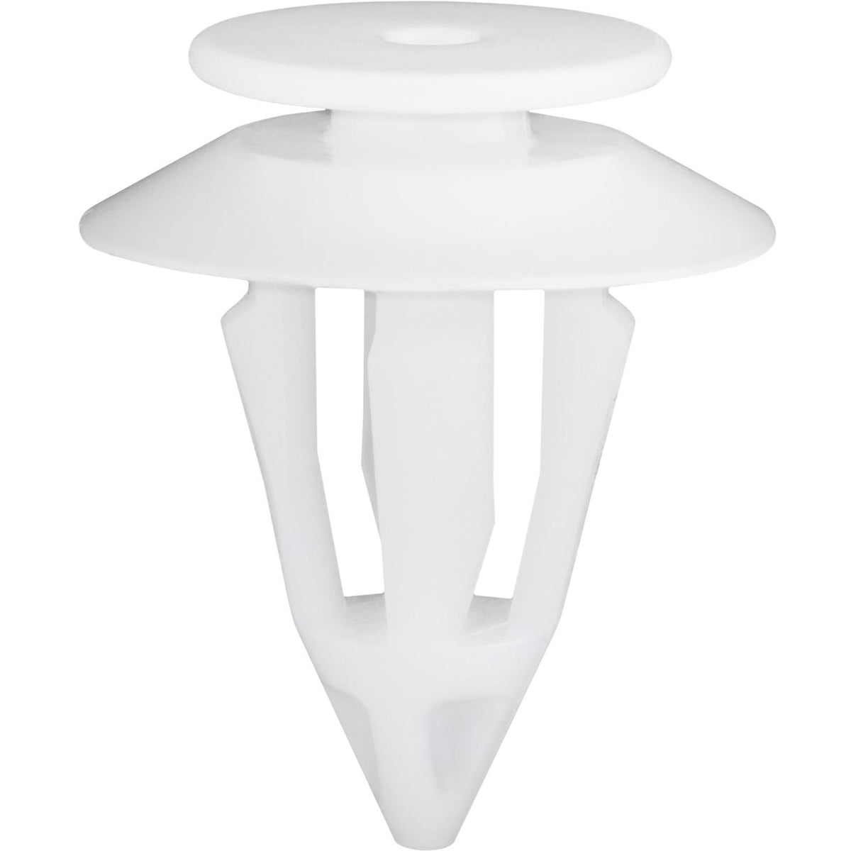 11.5mmx19mm White Nylon Upper Quarter Trim Retainer, 19mm Head