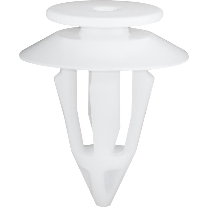 11.5mmx19mm White Nylon Upper Quarter Trim Retainer, 19mm Head