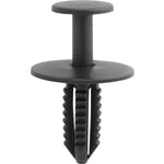 7mmx19mm Black Nylon Push-Type Rear Fender Liner Retainer, 20mm Head