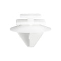 9mmx10mm White Nylon Molding Clip Side Retainer, 20mm Head