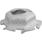 5mm Stud Emblem Nut with Locking Teeth, 10mm Wrench, Zinc