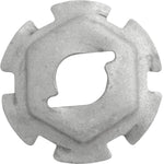 5mm Stud Emblem Nut with Locking Teeth, 10mm Wrench, Zinc