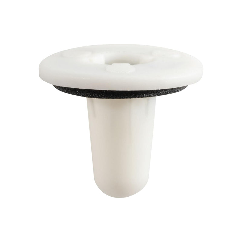 8mmx14.5mm White Nylon Tail Lamp Grommet with Sealer, 18mm Head