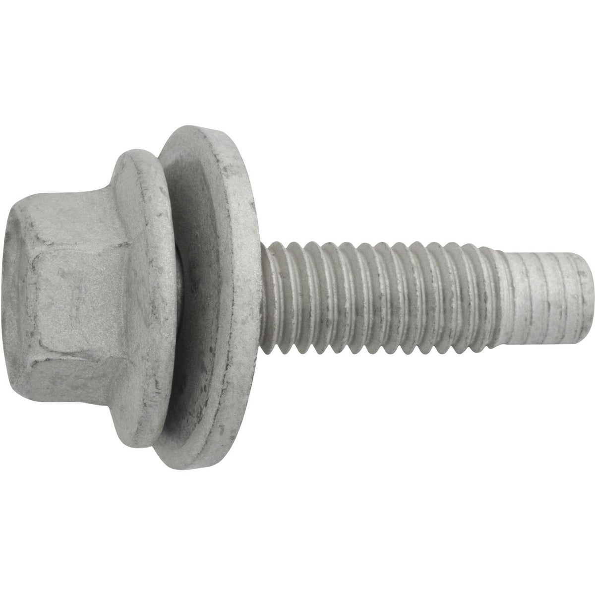 M8-1.25x31mm Hex Head SEMS Body Bolt, Dog Point, 24mm Washer, Zinc