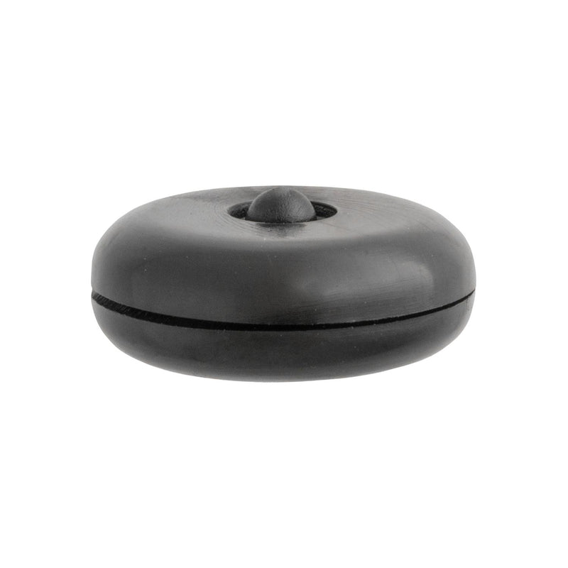 Black Nylon Seat Belt Stop Button